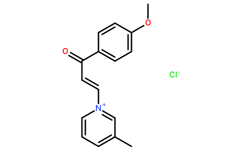 1-[(1E)-3-(4-Methoxyphenyl)-3-oxo-1-propen-1-yl]-3-methylpyridini um chloride
