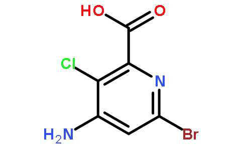 4-氨基-6-溴-3-氯吡啶-2-羧酸