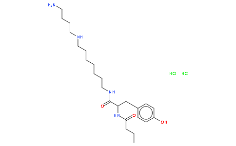 N-[(2S)-1-[7-(4-aminobutylamino)heptylamino]-3-(4-hydroxyphenyl)-1-oxopropan-2-yl]butanamide