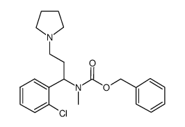 1-吡咯烷-3-(2-氯苯基)-3-(n-cbz-n-甲基)氨基丙烷
