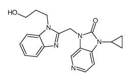 1-cyclopropyl-3-[[1-(3-hydroxypropyl)benzimidazol-2-yl]methyl]imidazo[4,5-c]pyridin-2-one