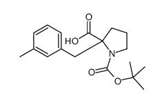 (2S)-2-[(3-methylphenyl)methyl]-1-[(2-methylpropan-2-yl)oxycarbonyl]pyrrolidine-2-carboxylic acid