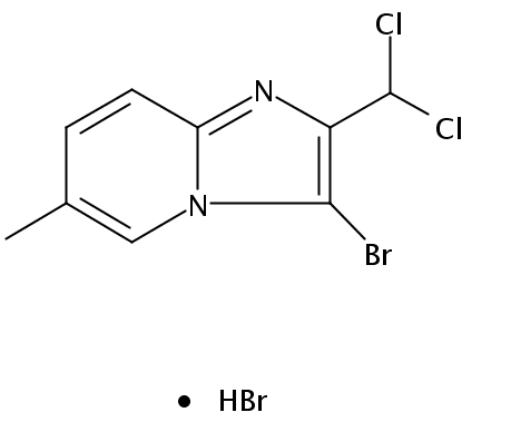 3-溴-2-二氯甲基-6-甲基-咪唑并[1,2-a]吡啶氢溴酸