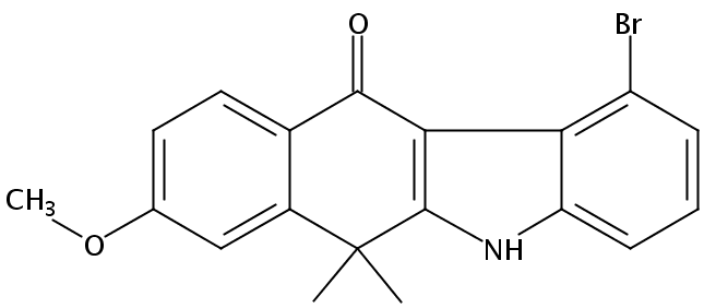 1-Bromo-8-methoxy-6,6-dimethyl-5H-benzo[b]carbazol-11(6H)-one