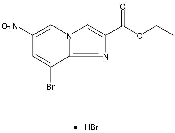 6-硝基-8-溴-咪唑并[1,2-a]吡啶-2-羧酸乙酯氢溴酸