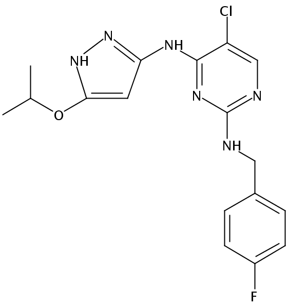 5-Chloro-N2-(4-fluorobenzyl)-N4-(5-isopropoxy-1H-pyrazol-3-yl)pyrimidine-2,4-diamine