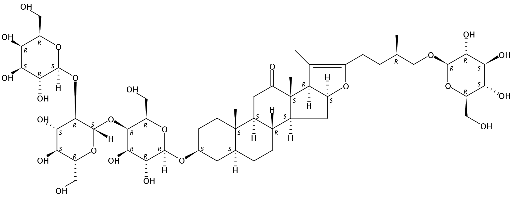 Furost-20(22)-en-12-one,3-[(O-b-D-galactopyranosyl-(1®