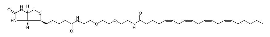 1H-Thieno[3,4-d]imidazole-4-pentanamide, hexahydro-2-oxo-N-[2-[2-[2-[[(5Z,8Z,11Z,14Z)-1-oxo-5,8,11,14-eicosatetraen-1-yl]amino]ethoxy]ethoxy]ethyl]-, (3aS,4S,6aR)