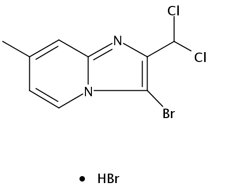 3-溴-2-二氯甲基-7-甲基-咪唑并[1,2-a]吡啶氢溴酸