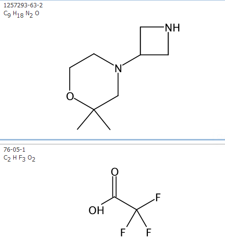 4-(Azetidin-3-yl)-2,2-dimethylmorpholine bis(2,2,2-trifluoroacetate)