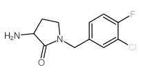 3-amino-1-[(3-chloro-4-fluorophenyl)methyl]pyrrolidin-2-one