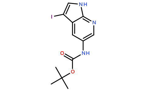 3-碘-1H-吡咯并[2,3-b]吡啶-5-氨基甲酸叔丁酯