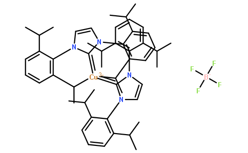 双(1,3-双(2,6-二异丙基苯基)咪唑-2-亚基)铜(I)四氟硼酸盐