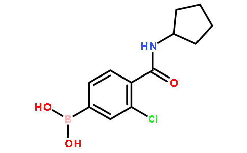 3-氯-4-(环戊基氨基甲酰)苯硼酸