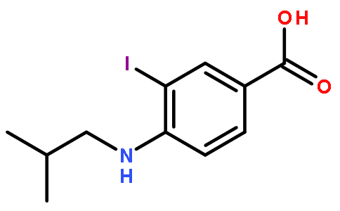 3-碘-4-(异丁基氨基)苯甲酸