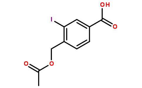 4-(乙酰氧基甲基)-3-碘苯甲酸