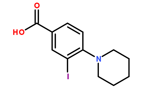 3-碘-4-(哌啶-1-基)苯甲酸