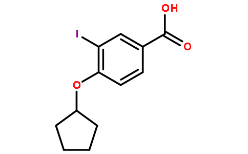 4-(环戊基氧基)-3-碘苯甲酸