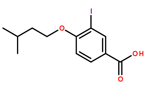 3-碘-4-(异戊基氧基)苯甲酸