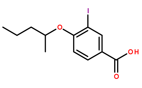3-碘-4-(戊烷-2-氧基)苯甲酸