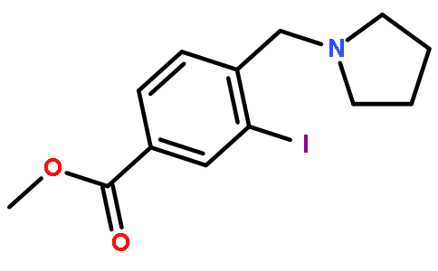 3-碘-4-(吡咯烷-1-甲基)苯甲酸甲酯