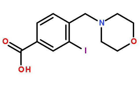 3-碘-4-(吗啉甲基)苯甲酸