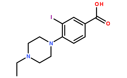 4-(4-乙基哌嗪-1-基)-3-碘苯甲酸
