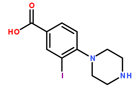 3-碘-4-(哌嗪-1-基)苯甲酸