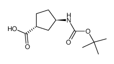trans-3-(tert-Butoxycarbonyl-amino)cyclopentane-1-carboxylic acid