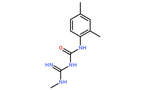 (9CI)-N-(2,4-二甲基苯基)-N-[亚氨基(甲基氨基)甲基]-脲