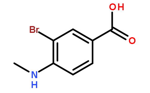 3-溴-4-(甲基氨基)苯甲酸
