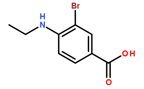 3-溴-4-(乙基氨基)苯甲酸