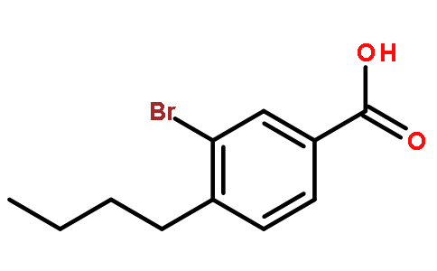 3-溴-4-丁基苯甲酸