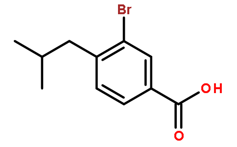 3-溴-4-异丁基苯甲酸