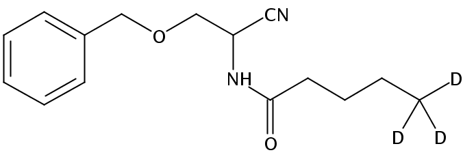 3-Benzyloxy-α-(N-butyryl-d3)-aminopropionitrile