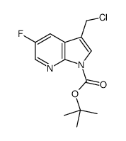 tert-butyl 3-(chloromethyl)-5-fluoropyrrolo[2,3-b]pyridine-1-carboxylate