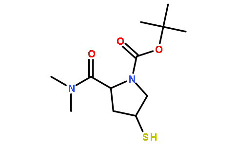 (2S-顺式)-2-(二甲基氨基)羰基-4-疏基-1,1-二甲酯 1-吡咯烷羧酸