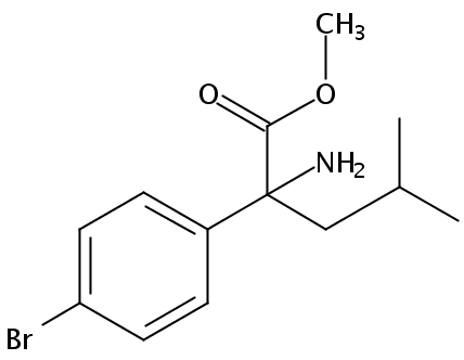 Methyl 2-amino-2-(4-bromophenyl)-4-methylpentanoate