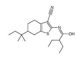 N-[3-cyano-6-(2-methylbutan-2-yl)-4,5,6,7-tetrahydro-1-benzothiophen-2-yl]-2-ethylbutanamide