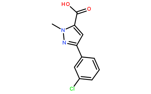 3-(3-chlorophenyl)-1-methyl-1H-pyrazole-5-carboxylic acid