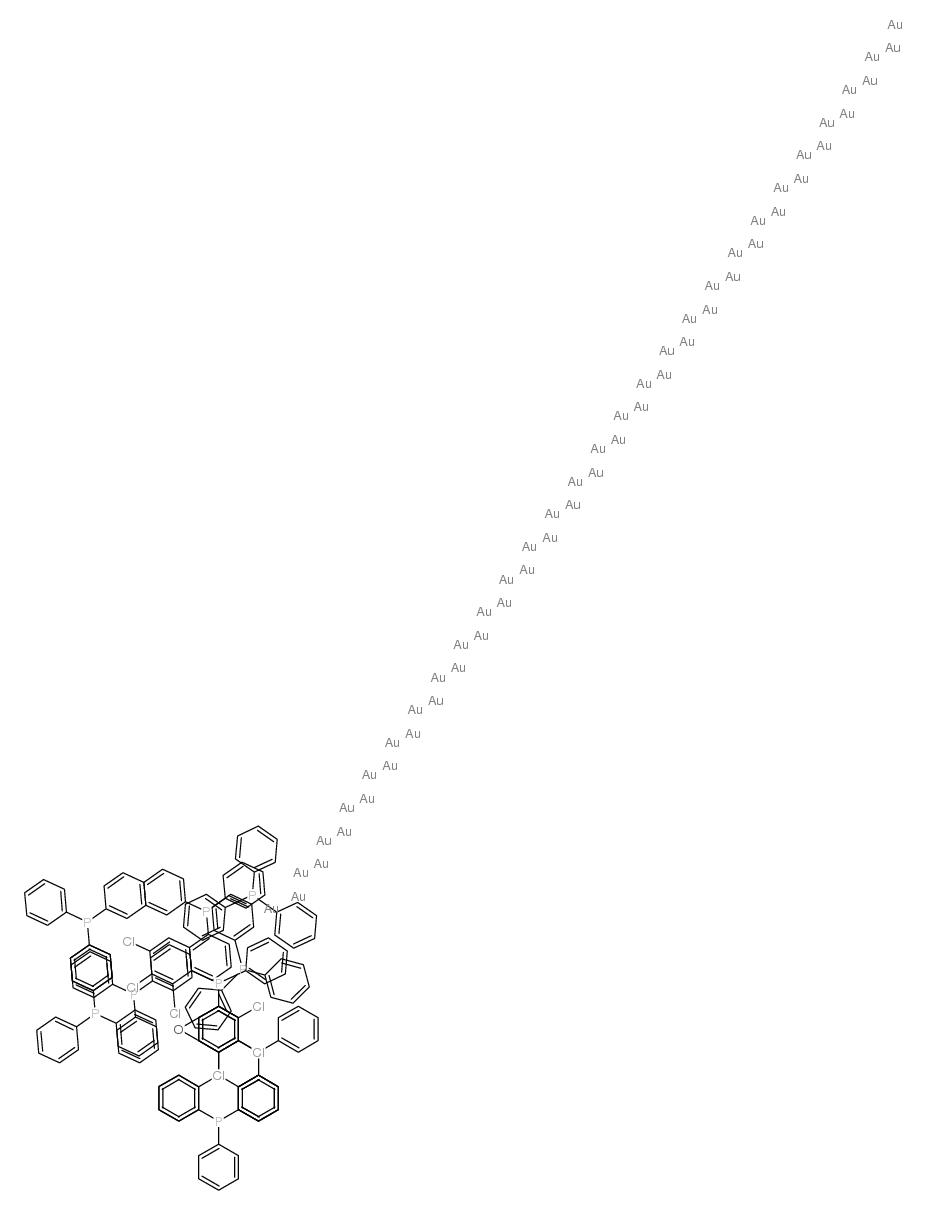 Hexachlorododecakis(triphenylphosphine)pentapentacontagold Schmid Au55 Cluster(triphenylphosphine)pentapentacontagold