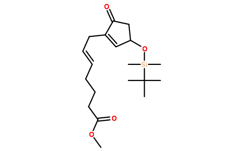 5-庚烯酸,  7-[3-[[(1,1-二甲基乙基)二甲基甲硅烷基]氧代]-5-羰基-1-环戊烯-1-基]-,  甲基酯, (Z)-