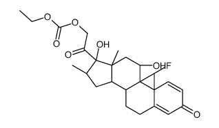 ethyl [2-[(8S,9R,10S,11S,13S,14S,16S,17R)-9-fluoro-11,17-dihydroxy-10,13,16-trimethyl-3-oxo-6,7,8,11,12,14,15,16-octahydrocyclopenta[a]phenanthren-17-yl]-2-oxoethyl] carbonate