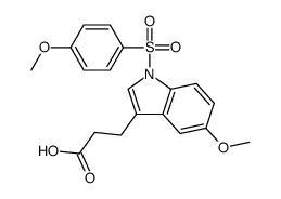 3-[5-methoxy-1-(4-methoxyphenyl)sulfonylindol-3-yl]propanoic acid