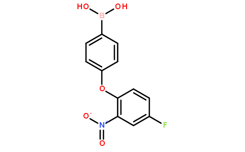 4-(4-氟-2-硝基苯氧基)苯硼酸