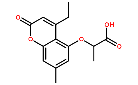 2-(4-乙基-2-氧代-7-甲基-苯并吡喃-5-基)氧基丙酸