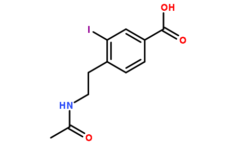 4-(2-乙酰氨基乙基)-3-碘苯甲酸