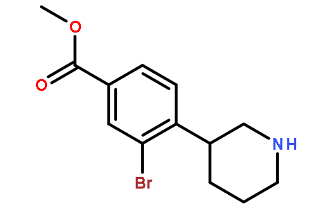 3-溴-4-(哌啶-3-基)苯甲酸甲酯