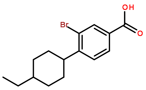 3-溴-4-(4-乙基环己基)苯甲酸