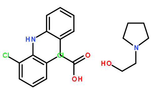 双氯芬酸吡咯烷乙醇盐